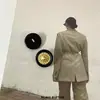Estilo de Celebridad Cabeza de León Metal Resina Costura Botón Suéter Traje Chaqueta Abrigo Botón Decorativo Cosido a Mano