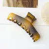 Déjame Brillar: Pinza Grande para el Cabello de Leopardo Negro de Alta Gama Estilo Xu Yan para Cabello Grueso, Accesorio para el Cabello Pinza de Tiburón
