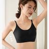 Base Líquida Invisible, Brasier sin Costuras con Almohadilla Fija Integrada, Corte Ajustado, Ropa Interior Antiflacidez, Antiexposición