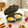 Nuevo vaporizador de huevos para microondas gris transfronterizo sartén de plástico para freír huevos vaporizador de huevos para microondas cocedor molde para vaporizar huevos