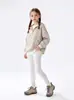 Leggings de Color Sólido Estilo Coreano Nuevos para Otoño e Invierno, Pantalones Ajustados Elásticos de Algodón para Niños Mayores, Pantalones para Niñas