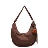 Bolso Mensajero Niche para Mujer 2024 Nuevo Superficie Suave Esmerilado Bolso de Hombro Moda Estilo Occidental Viajero Sobaco Dumpling Bag Trendy