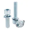 GB70.1 combinação de arruela plana e parafuso de máquina com cabeça sextavada e soquete combination screw M3-M12 zinco azul branco