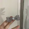 Presilha de cabelo laço com strass estilo Zhao Lusi, estilo coreano, clip de franja de alta qualidade, clip lateral, acessório de cabelo feminino para orelha