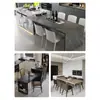 Encimera de Isla Carril Retráctil Barra de Cocina Isla Extensión de Barra Guía de Carril Mesa de Comedor Mesa Encimera Extraíble Carril Deslizante Accesorios de Ferretería