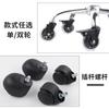 Ruedas para Silla de Oficina, Ruedas Silenciosas, Ruedas Giratorias para Mesita de Noche, Ruedas Giratorias de Goma Negra para Muebles, Goma Silenciosa