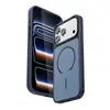 Funda Magnética para Teléfono Apple 17Promax Compatible con Amazon Iphone16 Bloqueo de Color Piel Sintética Cubierta Protectora Clásica