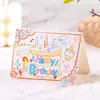 Serie Feliz Cumpleaños Tarjeta de Felicitación Tridimensional Floristería Repostería Literario Dibujos Animados Graffiti Bendiciones Tarjeta de Cumpleaños Escrita a Mano