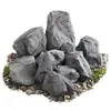 Decoração de pedra artificial PU pendurada pedra falsa rochoso paisagismo interno decoração suspensa escultura de espuma paisagem de pedra