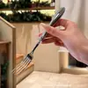 Juego de Cubiertos Estilo Occidental Cuchillo y Tenedor Acero Inoxidable 304 Gama Alta Lujo Cuchara Engrosada Mango Ovalado Cuchillo para Filete Tenedor Cuchara