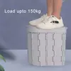Assento de Vaso Sanitário para Carro Viagem ao Ar Livre Emergência Portátil com Tampa Commode de Carro, Lixeira Dobrável de PVC Durável, Suporta 150kg