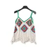 Camisola Pequeña Estilo Bohemio Camisola Tejida a Mano