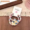 Goma para el pelo de felpa de dopamina para el Año del Caballo, Cuerda simple y dulce para coleta, Accesorio para el cabello lindo y adorable al por mayor