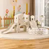 Juguete combinado 2 en 1 para niños, resbaladilla y columpio para casa, interior y exterior, para niños pequeños de 3 a 9 años