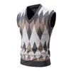 Comercio exterior transfronterizo 2026 nuevo suéter de punto para hombre casual personalizado chaleco cálido moda Amazon