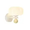 Lámpara de pared acogedora de calabaza para dormitorio, luz para pasillo y corredor, lámpara de pared romántica estilo crema, lámpara de noche creativa nórdica