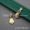 Brincos Qingdao Jewelry Artesanato Esmalte Dourado Estilo Novo Chinês Turquesa Negra Gota d'Água Brincos Clássicos Elegantes Vintage