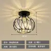 Nueva lámpara de techo pequeña de cristal transfronteriza, forma redonda para pasillo, vestíbulo, corredor de entrada, balcón, accesorios de iluminación simples, fábrica mayorista