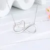 Comercio exterior venta caliente moda simple colgante de amor de 8 palabras con tarjeta caja de regalo collar para mujer
