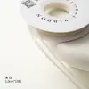 Shangjin Cinta de Seda Transparente con Borde Blanco de 1.0 cm Ramo de Flores Pajarita Cinta para Caja de Regalo DIY Cinta Floral