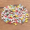 10 Colgantes de Acero Inoxidable Multicolor Dorado de Doble Cara con Goteo de Aceite para Peces, Cangrejos, Delfines, Corales, Caballitos de Mar DIY para Viajes de Commuting a la Moda