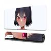 Mouse Pad Trevo de Quatro Folhas Preto Asta Yenuye See Noelle Grande com Borda de Trava Espessa e Antiderrapante