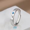 Nuevo anillo de pareja de El Principito y el Zorro al por mayor para hombre y mujer, anillo de pareja abierto ajustable