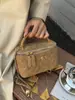 Bolso de mano caja de diamante con textura mate Maillard, bolso de caja 2026, bolso de cadena tejido retro, bolso cruzado mini para mujer