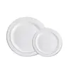 Platos desechables de plástico para cena, de 6, 7,5, 9 y 10,35 pulgadas, dorados, de grado alimenticio, PS, color rosa, venta al por mayor