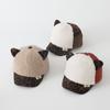 Gorra de Pato Estilo Retro Otoño e Invierno Estampado de Leopardo para Niños y Niñas Resistente al Viento y Cálida Felpa Engrosada Cálida Gorra de Béisbol