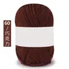 Hilo de Algodón Coreano de Leche de 4 Hebras, Lana Media, Bola de Hilo de Grosor Medio para Muñecas Hechas a Mano, Hilo para Crochet, Bola de Hilo Tejida a Mano