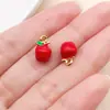 10 tipos de colgantes de frutas tridimensionales de alta resistencia con simulación de goteo de aceite, colgantes de aleación de cereza y durian, accesorios de joyería para DIY