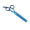 Set de Tijeras de Peluquería Shenxingzhe de 6.0 pulgadas con Cola de Colores Inclinada, Tijeras Planas, Tijeras Entresacadoras, Set de 7 Piezas