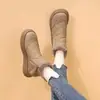 Botas de neve da moda e estilosas para mulheres, nova coleção inverno 2026, com forro de fleece adicionado e design espesso, adequadas para climas frios, impermeáveis, antiderrapantes e quentes, botas curtas