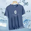Venta al por mayor del fabricante Camiseta Casual de Verano de Manga Corta de Seda Helada de Alta Gama para Hombre, Tops Sueltos Ultra Delgados Frescos de Secado Rápido de Manga Corta