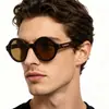 Gafas de Sol Redondas Transfronterizas para Mujer, Montura Grande, Efecto Adelgazante, Estilo Callejero, Viaje, Protección Solar, Gafas de Sol de Moda, Uv400