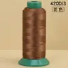 Ventas Directas de Fábrica Hilo de Coser de Alta Resistencia 420D Bolsa de Rollo Grande Hilo de Coser Colorido Hilo de Nylon Industrial para Ropa