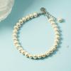 Pulsera de perlas con carácter fu de estilo retro, elegante pulsera de estilo coreano para dama, pulsera de moda sencilla y exquisita de alto sentido