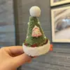 Gorro de Navidad con Copo de Nieve de Peluche Tridimensional Transfronterizo Pinza para el Cabello Linda Pinza para Flequillo Lateral Accesorios Navideños para el Cabello de Niños Venta al por Mayor