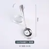 Colher Redonda Coreana 316 Desenho Animado Aço Inoxidável Colher de Sobremesa Colher de Valor Elevado com Fundo Plano Colher de Comer com Cabo Longo