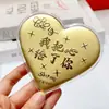 Oro Puro 999 Princesa Por Favor Hazte Rica Mamá Te Amo Moneda Grande de Oro Barra de Oro de 50Mg Adorno Regalo para Esposa Regalo para Mamá
