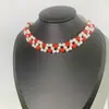 Colar de Contas Boêmio para Mulheres, Corrente para Clavícula de Moda com Pérolas de Imitação, Acessório da Moda Adequado para Todas as Estações