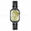 Adecuado para Huawei Watch Fit3 Correa de Cuero Estilo Canal Pequeño Nueva Correa de Cuero Cadena de Mezclilla Doble Fila en stock
