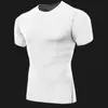 Ropa Ajustada Chaleco de Manga Corta para Hombre Camiseta de Alta Elasticidad de Secado Rápido Ropa de Fitness Gimnasio Correr Baloncesto Entrenamiento Base Fitness