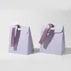 Bolsas de Papel con Forma de Moño en Stock, Bolsas de Regalo para Bodas, Cajas de Dulces en Blanco en Relieve, Bolsas Pequeñas para Regalos de Accesorios