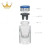 Vial de 7 ml con fondo grueso para polvo liofilizado, vial de vidrio transparente de 13 ml, vial de crimpado de 20 mm, tapón interior de goma, tapa de aluminio y plástico