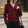 Suéter de Lana Fina con Diseño de Diamantes Calientes en Cinta, Moda de Verano, Estilo Coreano, Suéter Pulóver de Manga Larga para Mujer
