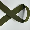 Acessórios de Fita para Bolsas de Exterior no Atacado, Fita de Polipropileno de Alta Qualidade, Verde Militar, Padrão Americano, Acessórios em Estoque, Fornecimento 2.5C