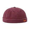 Gorra de Propietario Estilo Europeo Americano Japonés para Hombre Lavada con Parches Gorra de Piel de Melón Estilo Coreano para Mujer Moda Callejera de Tendencia Gorra Yuppie sin Visera