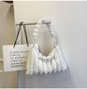Bolsa de Pelúcia da Moda Outono e Inverno Nova Bolsa Feminina Grande Capacidade Simples Bolsa de Axila Popular na Internet Popular Estilo Ocidental Bolsa de Ombro